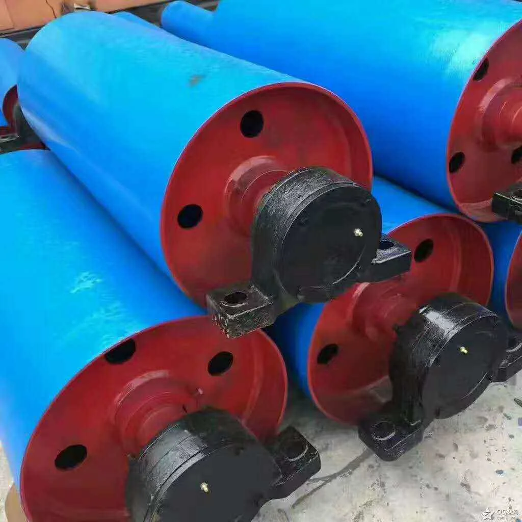 Rubber Ring Coated Belt Conveyor Impact Roller Idler Conveyor Component Bulk Material Handing Solution