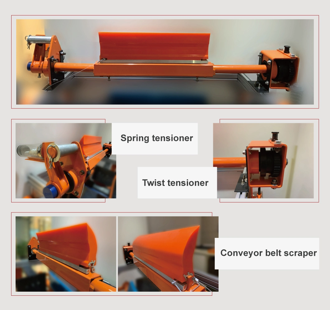 150mm Height Conveyor Belt Head Pulley Belt Cleaner Scraper