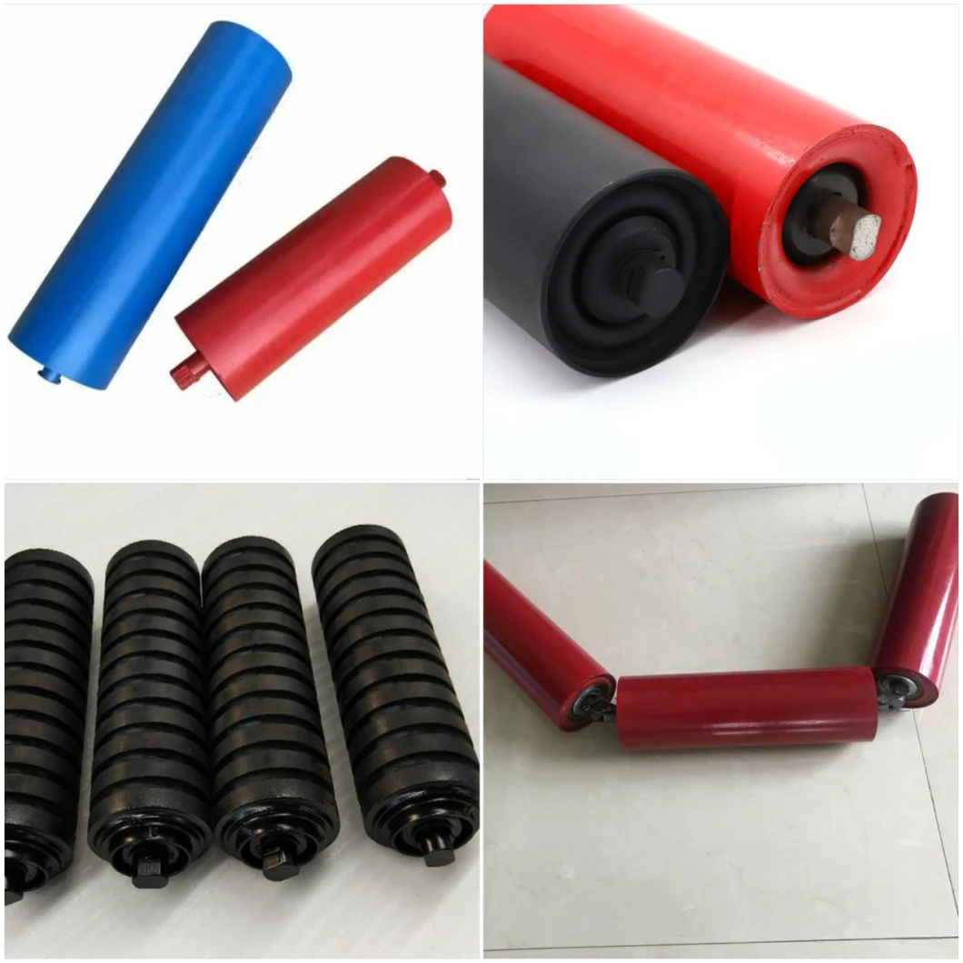 Material Handing Equipment Parts Belt Conveyor Flat Return Idler Impact Roller
