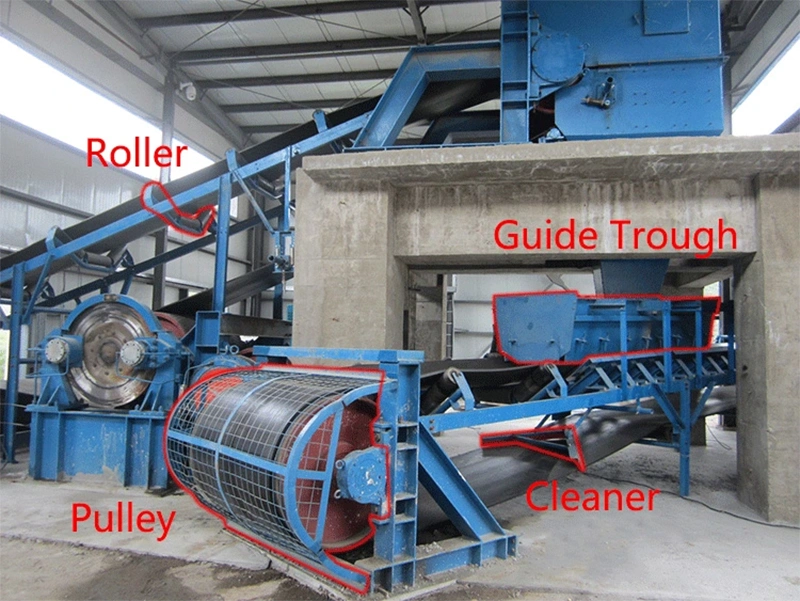 Timing Pulley Mini Conveyor Rubber Belt Using Conveyor Pulley with Rubber Lagging