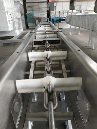 Chain Conveyor Scraper Plate Belt Buhler Type in Spanish