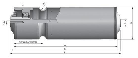 Single Groove'o' Belt Conveyor Roller for Conveyor System