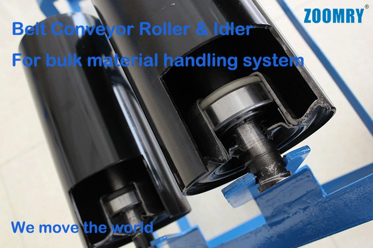 133 mm S355j0 Carbon Steel Troughed Idler Impact Roller for Belt Conveyor