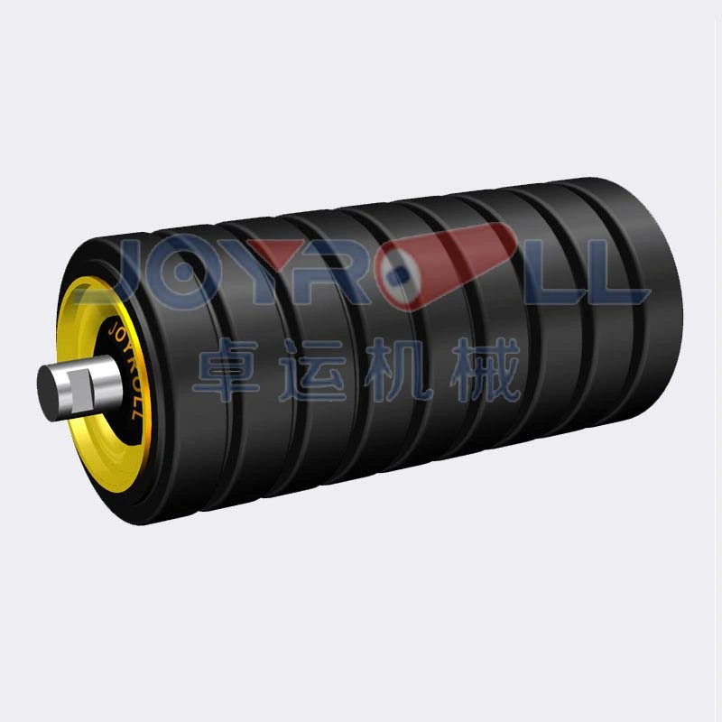 Energy Saving Conveyor Idler Rubber Impact Roller for Belt Conveyor