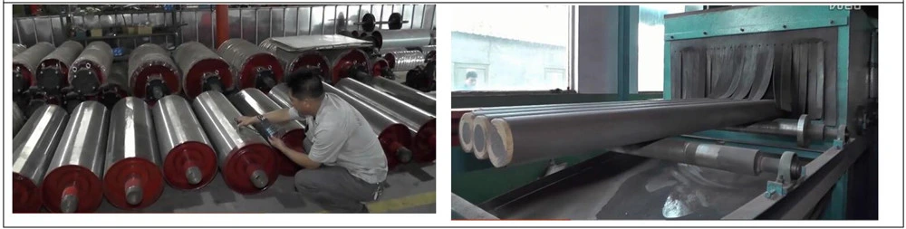 Steel/Rubber Support Carrier Conveyor Roller for Belt Conveyor