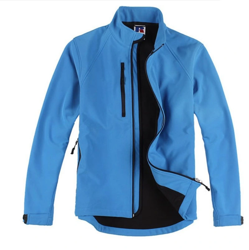 Men Standing-Collar Jacket Composite Sport Coat Softshell Jacket