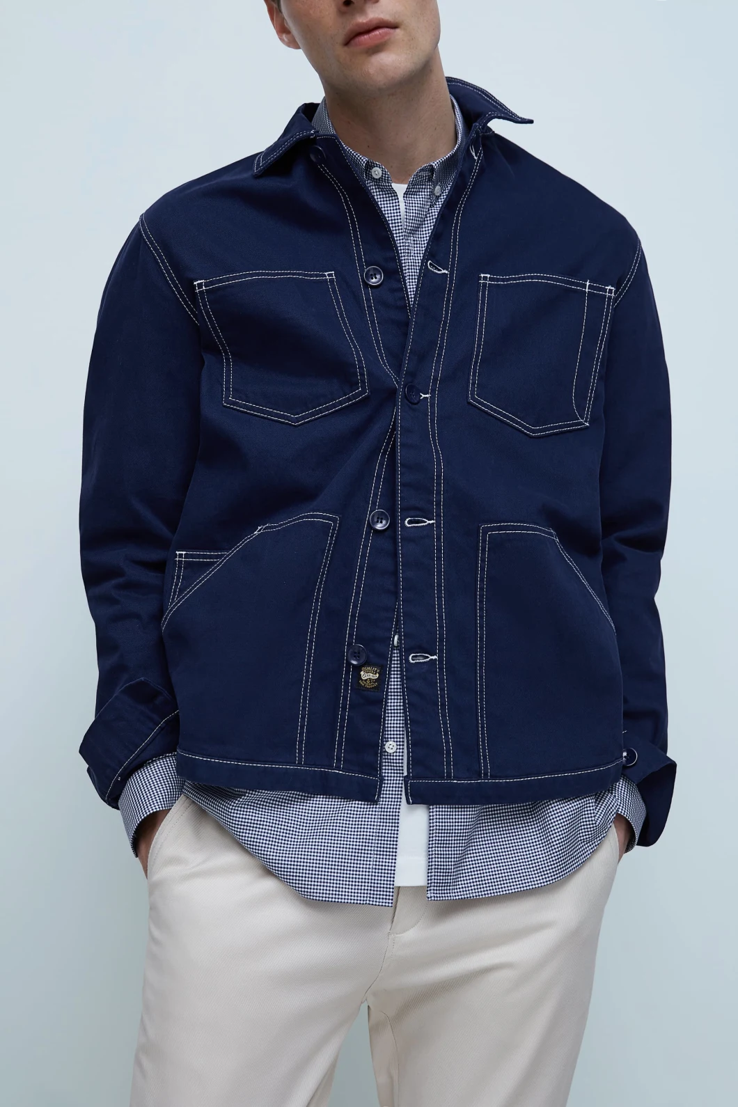 Wholesale Custom 100%Cotton Men's Denim Jacket Fashion Winter Coats
