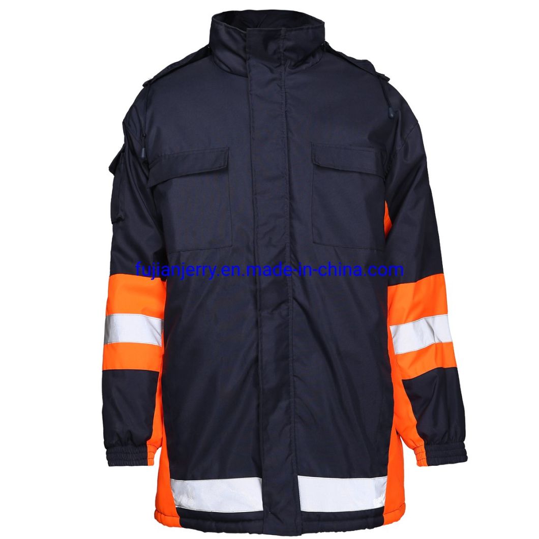 Wholesale Men's Winter Thick Padded Workwear Safety Jacket