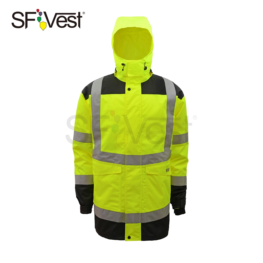 2020 New Product Hi Vis Jacket Winter Wear Waterproof Safety Jacket for Men