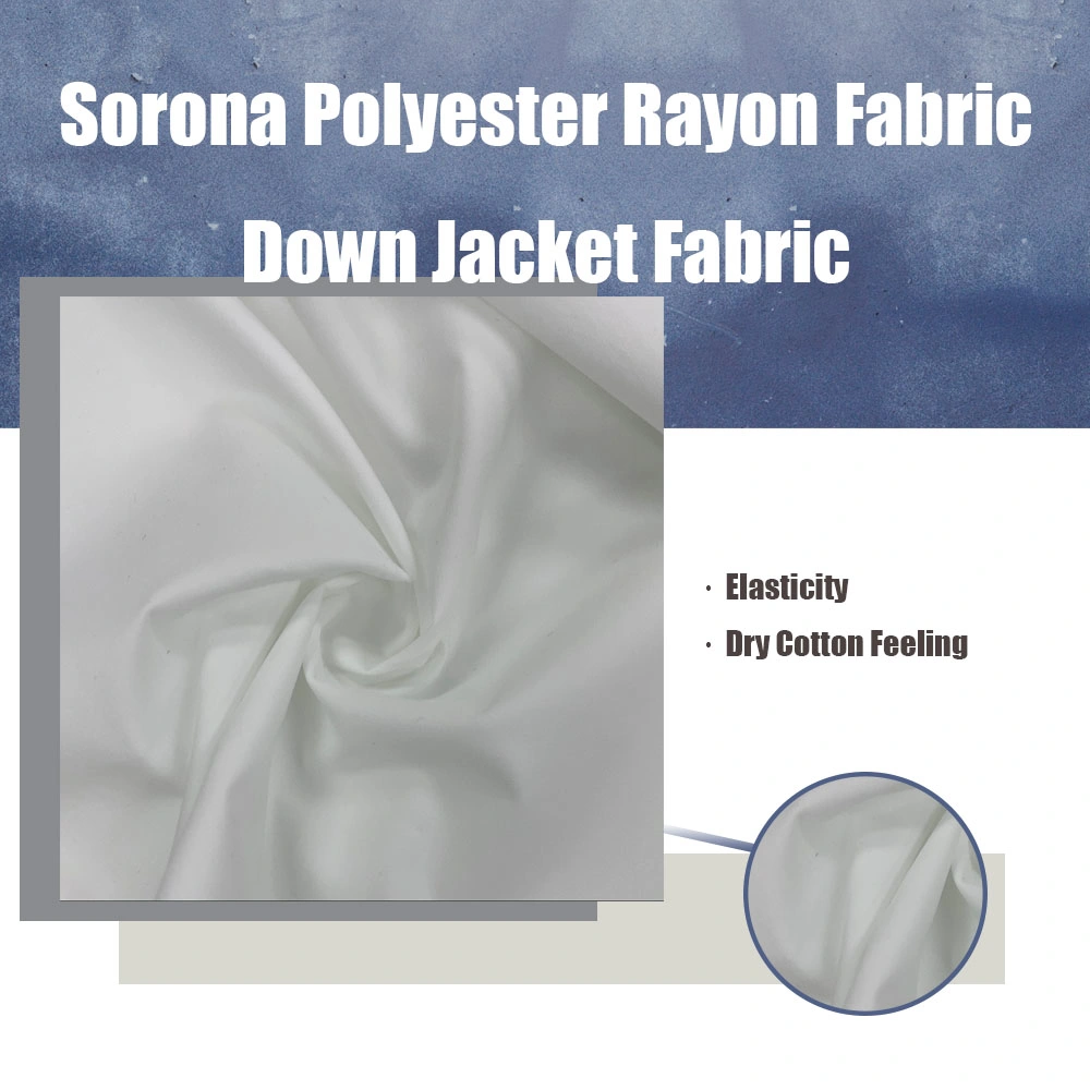 Waterproof Fabric Outdoor Sportwear Fabric Stretch Cotton Soft Feeling Sorona Polyester Rayon Fabric Down Jacket Fabric