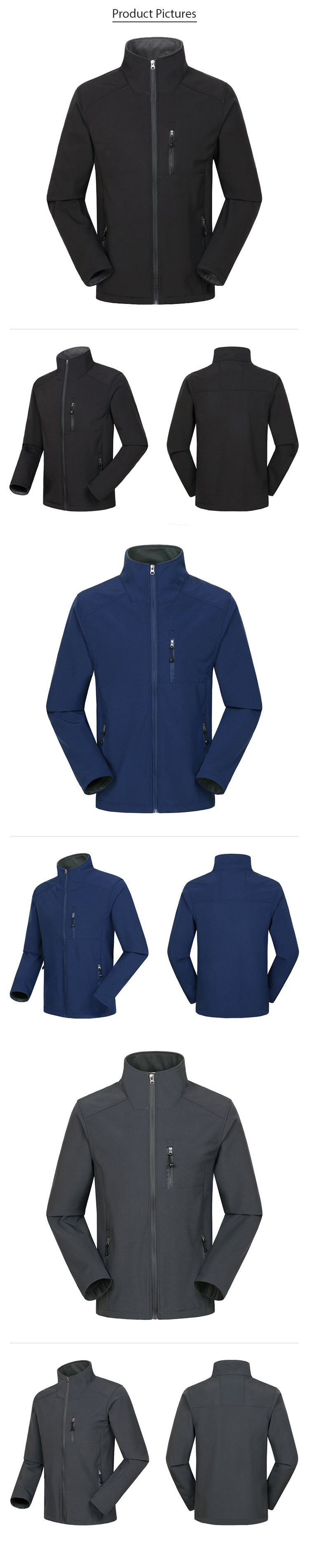 2021 Custom Outdoor Ski Mens Soft Shell Jackets & Coats