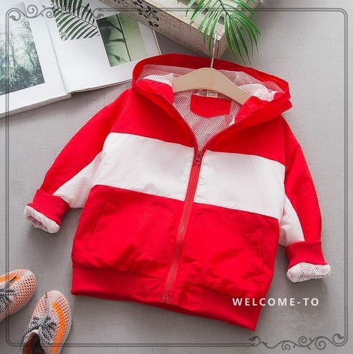 2019 New Summer Children's Leisure Clothes Hooded Breathable Jacket