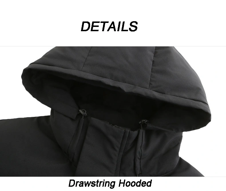 Custom Logo Winter Clothes Down Filling Plain Printing Design Warm Men Down Jacket
