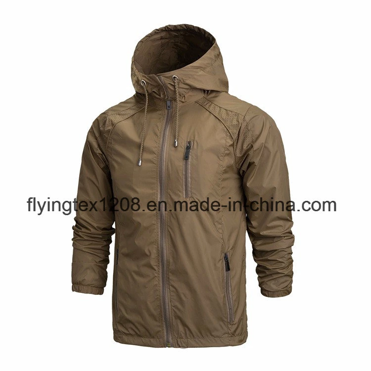 Men Jacket Hooded Softshell Fleece Coat Waterproof Outdoor Sportswear