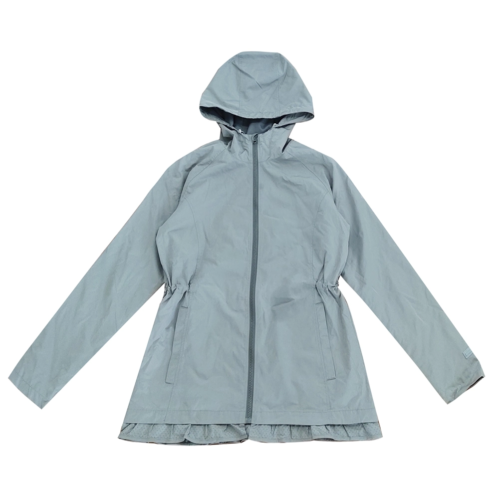 China Clothes Export Women Suitable Windproof Coat with Hoody