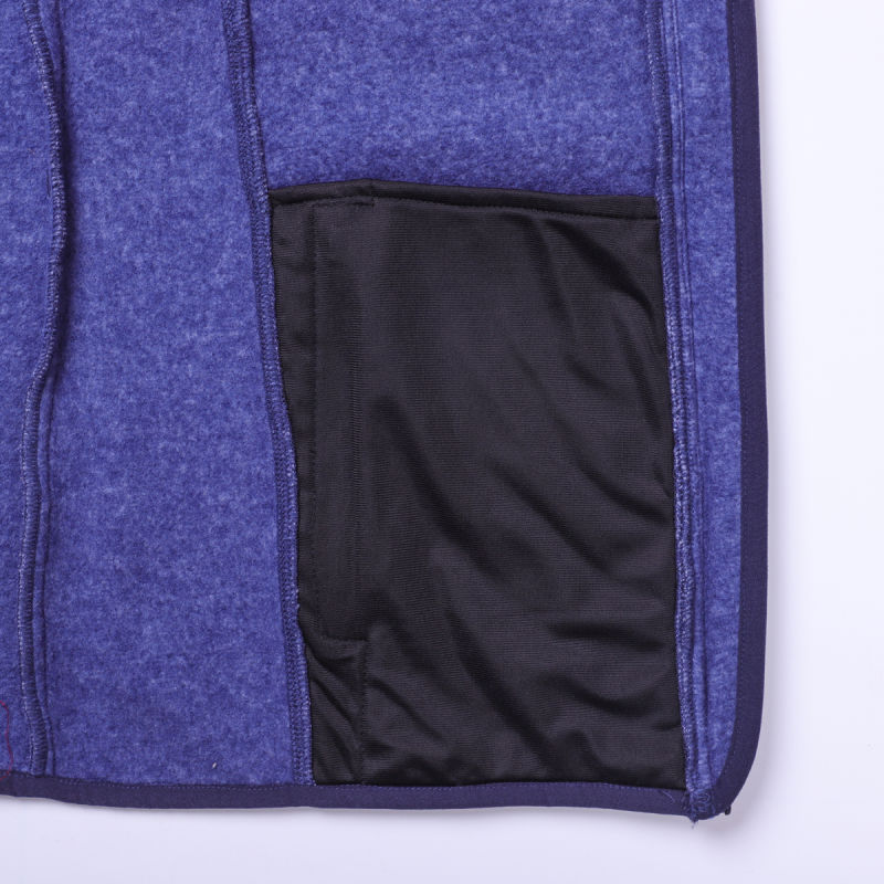 Men's Melange Knitted Fleece Softshell Jacket