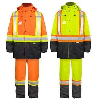 Hi-Vis Rain Suit Reflective Work Wear Reflective Safety Clothing