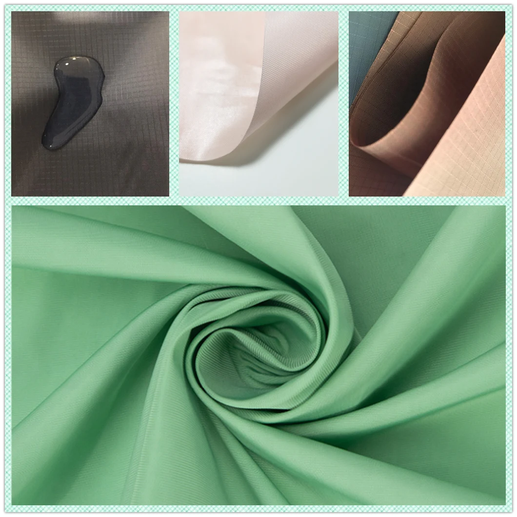 100% Polyester 75D Imitated Memory Fabric Automan Memory PU Coated Waterproof Jacket Garment Fabric