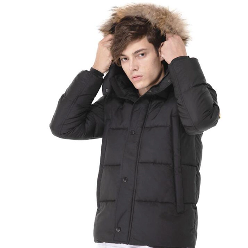 Winter Men Hooded Parka Warm Winter Coat Male Thicken Zipper Mens Down Jackets