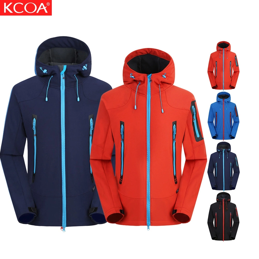 2021 OEM Windproof Custom Outdoor Ski Blue Mens Softshell Jacket