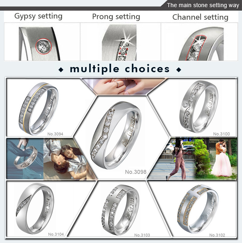 Silver Rings for Women 925 Silver Rings for Men Gold Wedding Ring