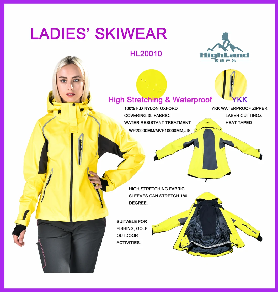 Women's Waterproof Jacket Seamless Hiking Camping Skiing Outdoor Clothing