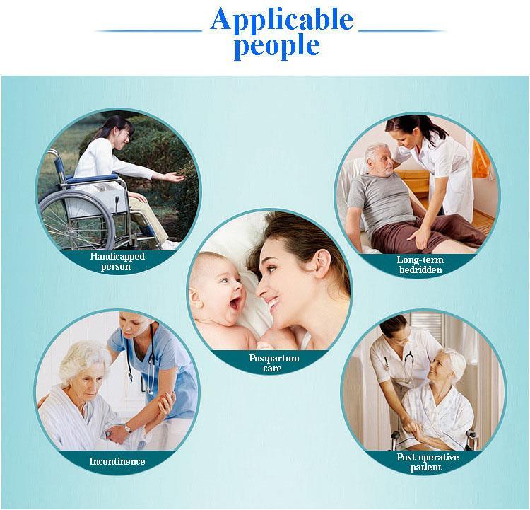 Polymer Absorber, Soft High Quality Adult Diaper for Incontinence People