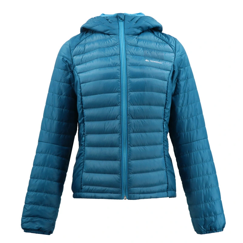 Cotton-Padded Waterproof Down Wind Proof Ski Custom Printing Puffer Women Green Jacket
