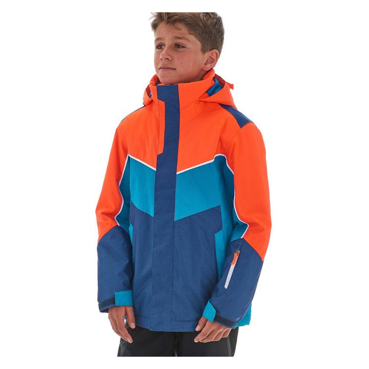 Waterproof Zipper Wind Proof Boys Ski Jacket for Snowboarding