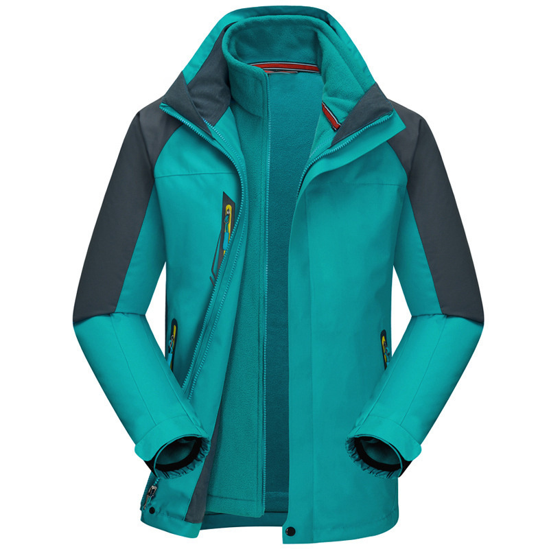 OEM Women's Outdoor Hooded Waterproof Windproof 3 in I Jacket