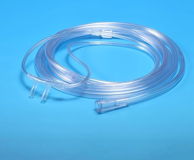 PVC Nasal Cannula Tube with Soft Tip for Single Usage