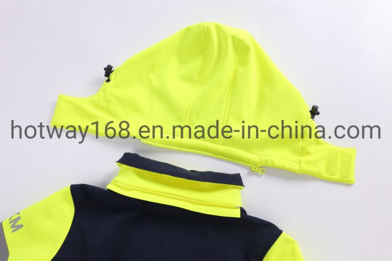 Outdoor Hooded Waterproof Breathable High Visibility Jacket Women Softshell Jacket