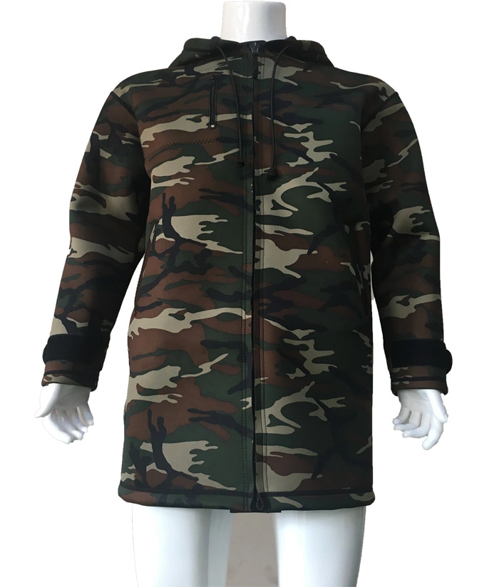 Men's Neoprene Camouflage Windbreaker Jacket for Sports Wear