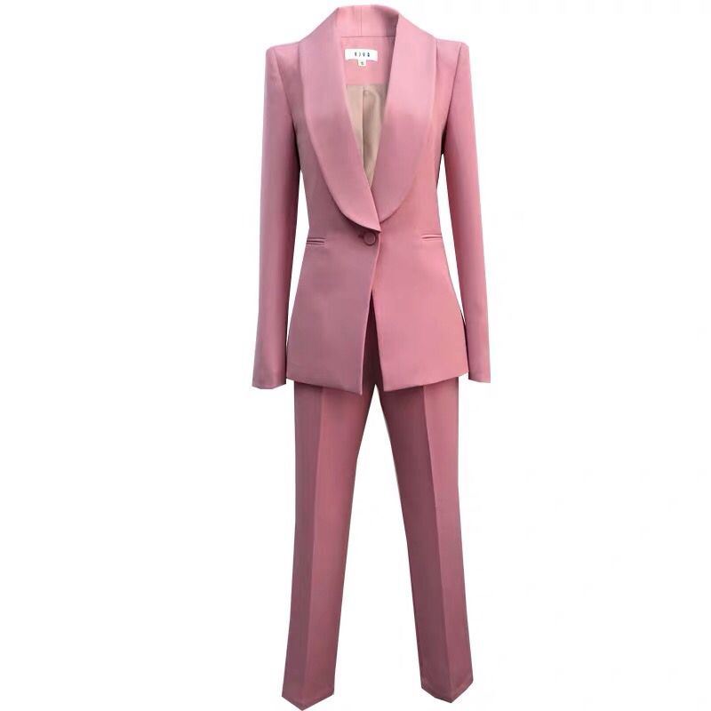 Fashion Apparel Clothing Elegant Double Breasted Women Blazer Suits