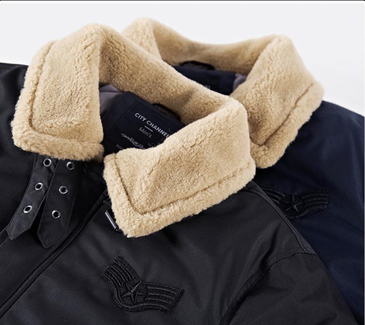 Custom Outdoor Puffer Jacket with Fur Collar