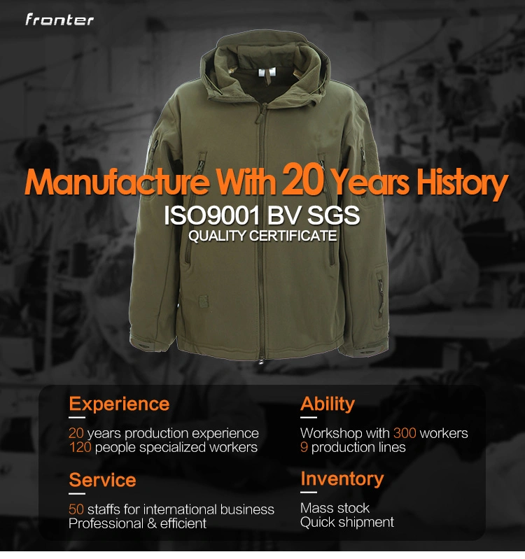 Hot Sale Low Price Tactical Softshell Jacket Men Outdoor Jacket