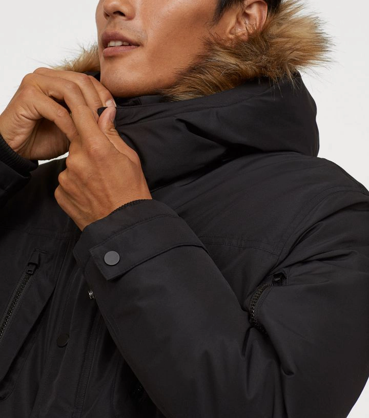 Men's Winter Coat Short Ripstop Down Jacket Warm Hoods Windbreaker Thick Puffer Jacket Man