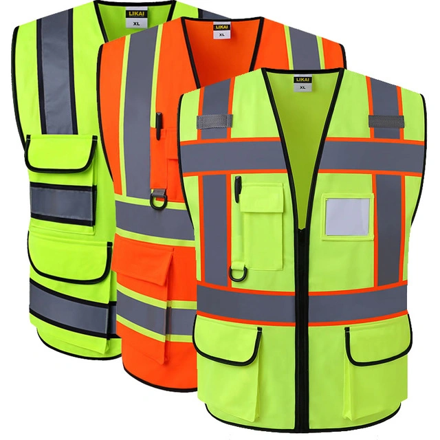 Spardwear Hi Vis Vest Workwear Clothing Safety Reflective Vest Creflective Logo Printing