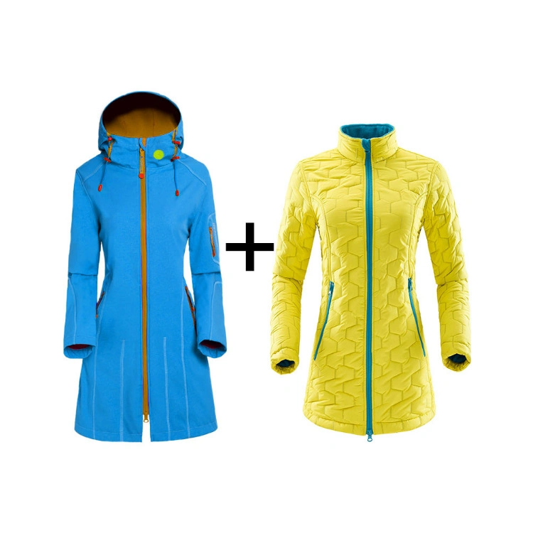 Long Sleeve Ski Jacket High Quality Outdoor Softshell Jacket Waterproof Camping Jacket for Women