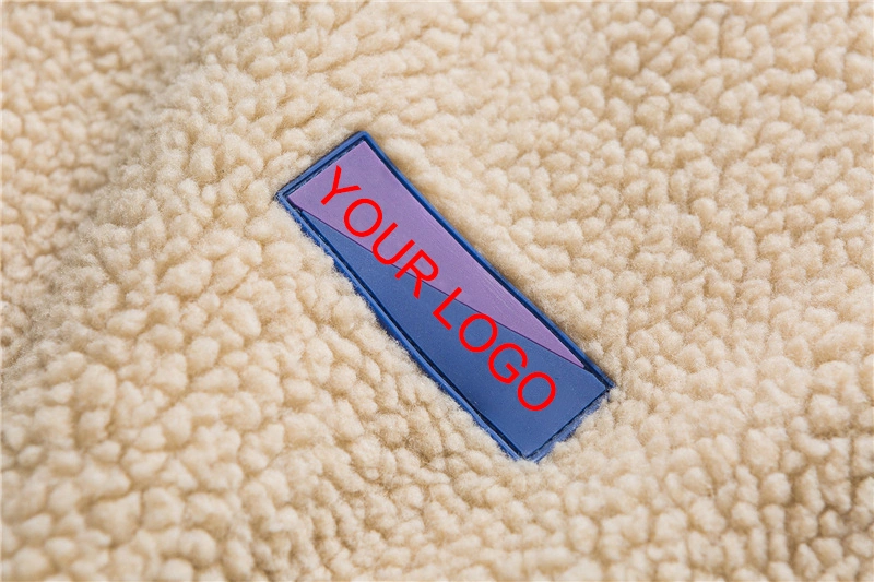 Custom Best Mens Personalized Zip up Winter Windproof Embroidered Wool Fleece Jacket