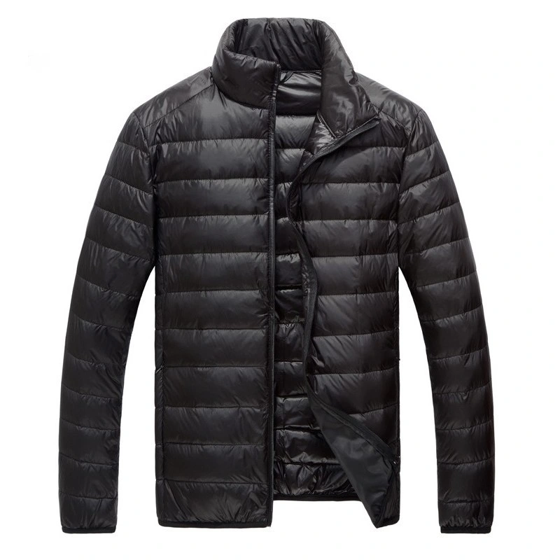 Winter Cold Wear Men's Nylon Warm Quilting Lightweight Puffy Down Jackets