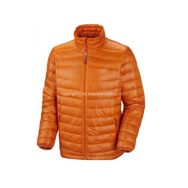 Factory Supply Men's Winter Casual Stand Collar Full Zip Duck Down Jacket