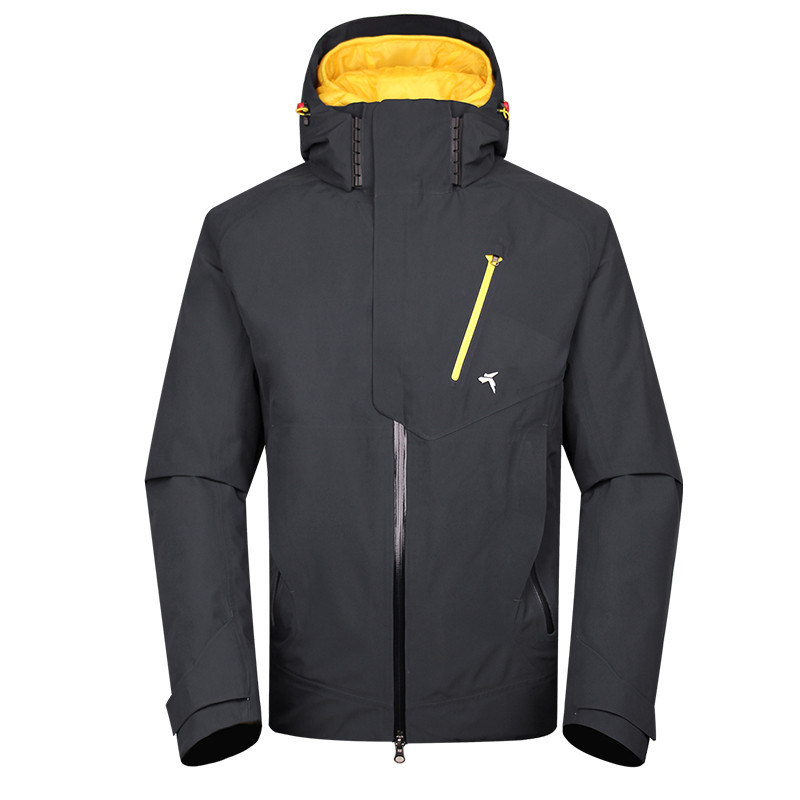 Men Outdoor Waterproof Hoodie Jacket Professional Windproof Softshell Jacket Mens Seam Full Taped Rain Hoody Jacket