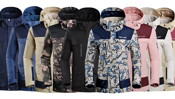 Men's Windproof Waterproof Fleece Lined Zip up Soft Shell Jacket