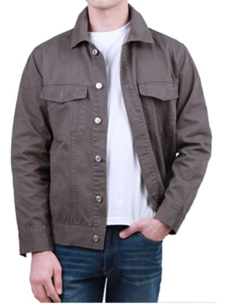 Custom Logo Jacket for Men Jacket with Button