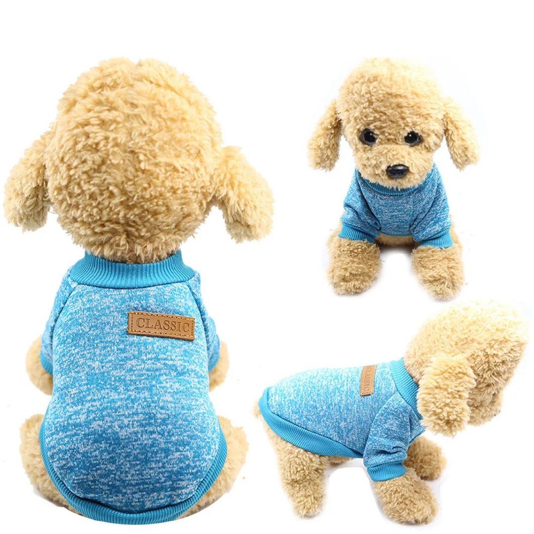 Dog Clothes for Small Dogs Soft Sweater Winter Clothes Classic Pet Outfit