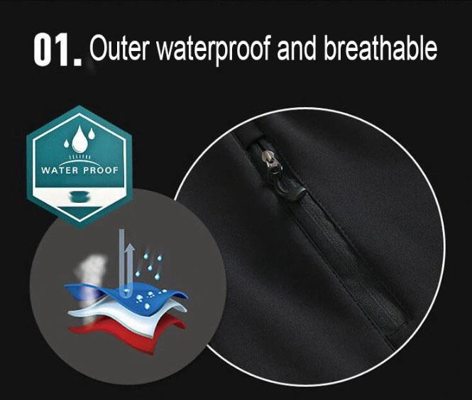 Custom Logo Mens Sports Windproof Waterproof Outdoor Softshell Jacket