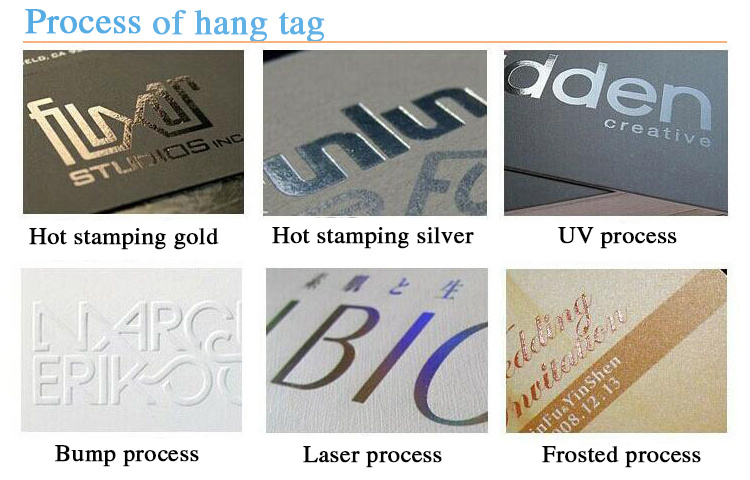 Garment Cardboard Brand Name Tags Clothing Label Tag for Apparel