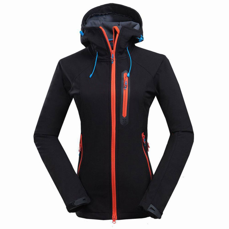 Women Winter Outdoor Waterproof Skiing Softshell Jacket