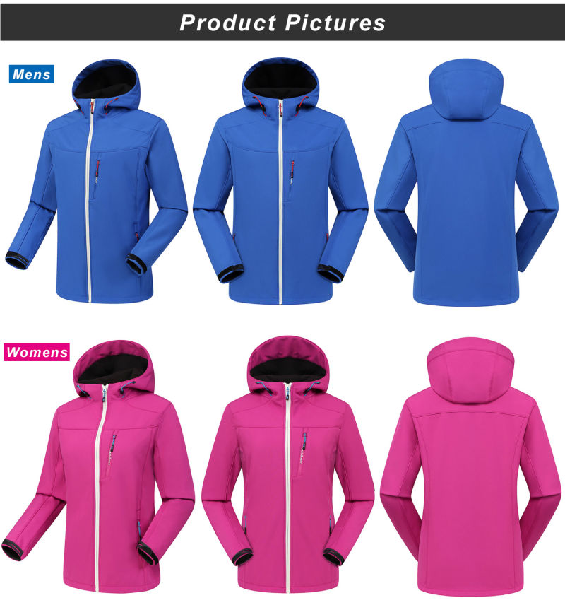 2021 Thermal Black Fleece Winter Sports Women Softshell Jackets & Coats